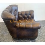 Monk Chesterfield Sessel  Antikmittelbraun (A5M)