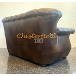 Monk Antikmittelbraun 2-Sitzer Chesterfield Sofa