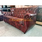 Monk Antikrot 3-Sitzer Chesterfield Sofa (A7)