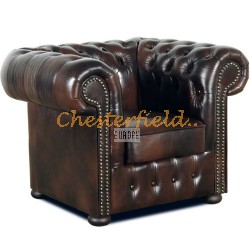Classic Antikbraun (A5) Chesterfield Sessel 