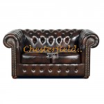 Classic XL 2-Sitzer Antikbraun Chesterfield Sofa 