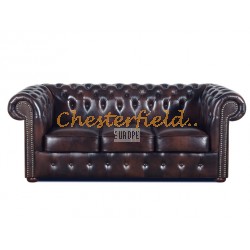 Classic Antikbraun 3-Sitzer Chesterfield Sofa