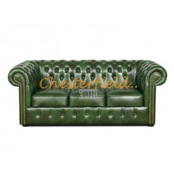 Classic Antikgruen 3-Sitzer Chesterfield Sofa 