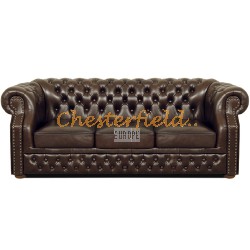 Windsor Antikbraun 3-Sitzer Chesterfield Sofa
