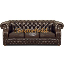 Windsor Antikbraun 3-Sitzer Chesterfield Sofa