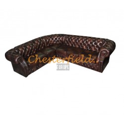 Windsor 3+3 Antikbraun Chesterfield Ecksofa 265x265
