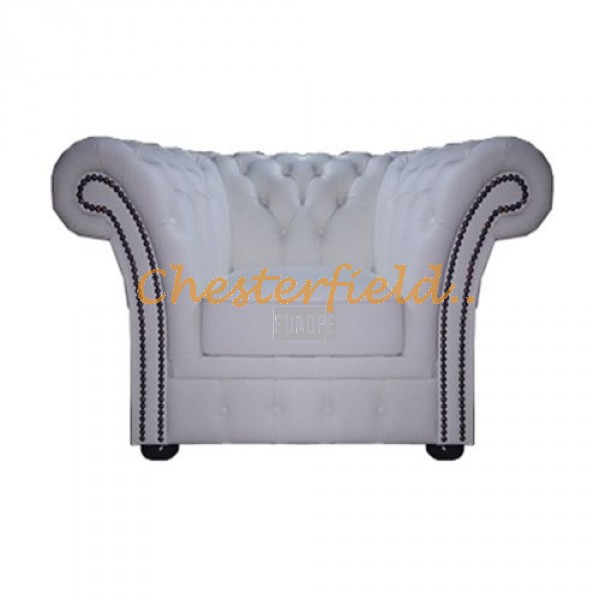 Windchester XL Weiss Chesterfield Sessel 