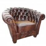 Chesterfield Club Fauteuil Antikbraun (A5) - TheChesterfields.de