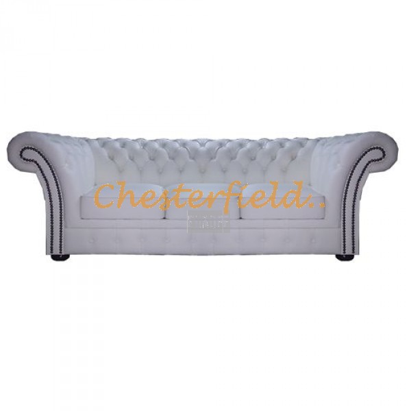 Windchester Weiß 3-Sitzer Chesterfield Sofa - TheChesterfields.de