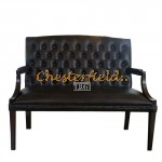 King Antikbraun 2-Sitzer Chesterfield Sofa