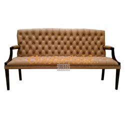 King Cappucchino 3-Sitzer Chesterfield Sofa 
