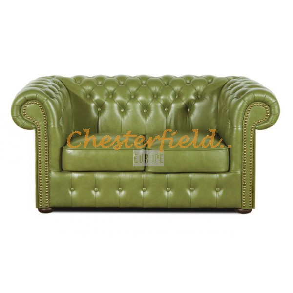 Classic XL Olive 2-Sitzer Chesterfield Sofa 