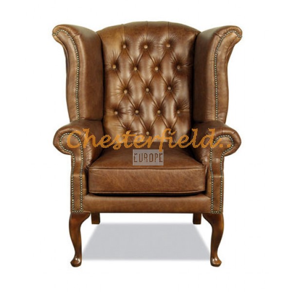 Queen Antikgold (S12) Chesterfield Ohrensessel 