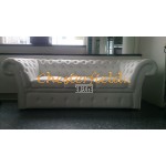 Windchester 3er Schlafsofa Weiss K1 - TheChesterfields.de