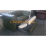 Classic Antikgrun 3er Chesterfield Schlafsofa