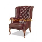 St. James Antikrot (A7) Chesterfield Ohrensessel 