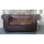 London Antikbraun 2-Sitzer Chesterfield Sofa