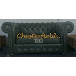 Classic 31 Antikgruen Chesterfield Garnitur