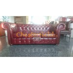 Classic Antikrot 3-Sitzer Chesterfield Sofa