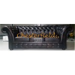 Windchester XL Antikbraun 3-Sitzer Chesterfield Sofa