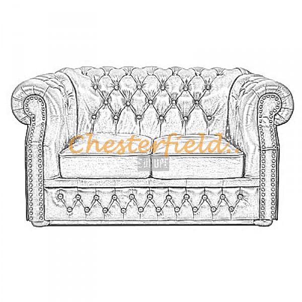 Chesterfield Windsor 2 sitzer Ledersofa in anderen Farben