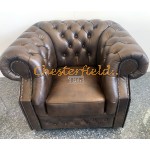 Windsor 211 Antik MIttelbraun Chesterfield Garnitur (A5M)