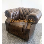 Windsor Antik mittelbraun (A5M) Chesterfield Sessel 