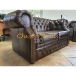 Windsor XL Antikbraun 2-Sitzer Chesterfield Sofa