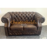 Windsor XL Antik Mittelbraun 2-Sitzer Chesterfield Sofa