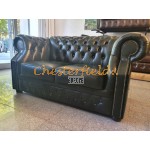 Windsor Antikgruen 2-Sitzer Chesterfield Sofa