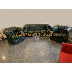 Windsor 321 Antikgruen Chesterfield Garnitur