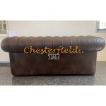 Windsor XL Antik MIttelbraun 3-Sitzer Chesterfield Sofa