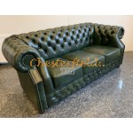 Windsor XL  Antikgruen 3-Sitzer Chesterfield Sofa