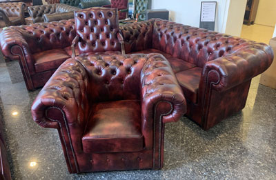 Chesterfield Classic bőr ülőgarnitúra